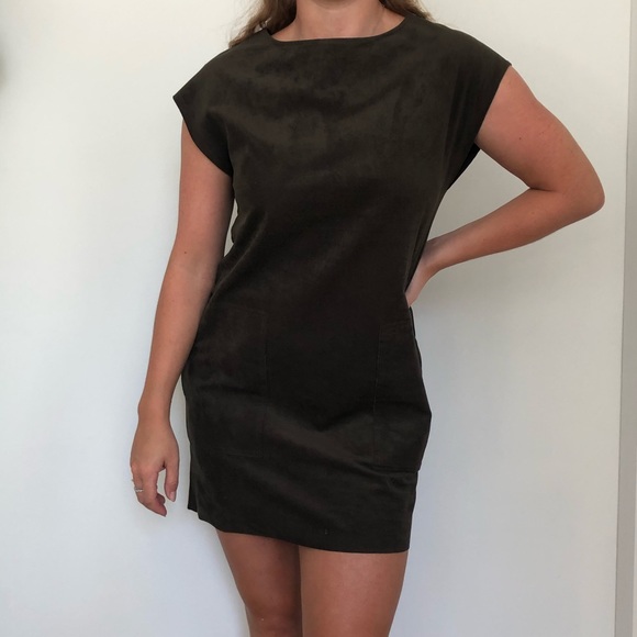 Aritzia Suede Dress - Picture 2 of 5